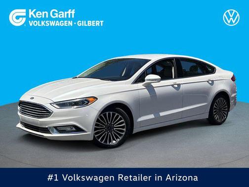 White Platinum 2017 Ford Fusion Titanium