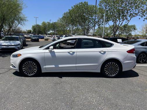 White Platinum 2017 Ford Fusion Titanium