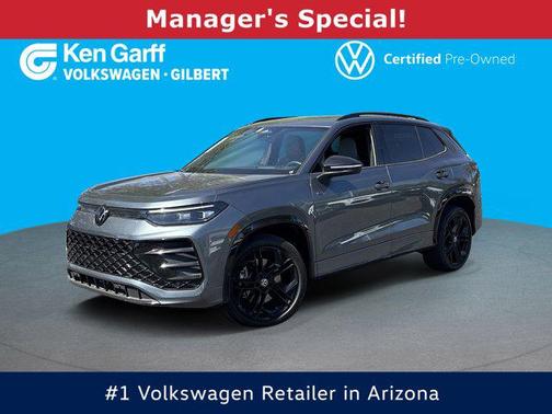 Platinum Gray Metallic 2025 Volkswagen Tiguan 2.0T SE R-Line Black 4MOTION