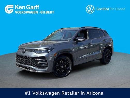 Platinum Gray Metallic 2025 Volkswagen Tiguan 2.0T SE R-Line Black 4MOTION