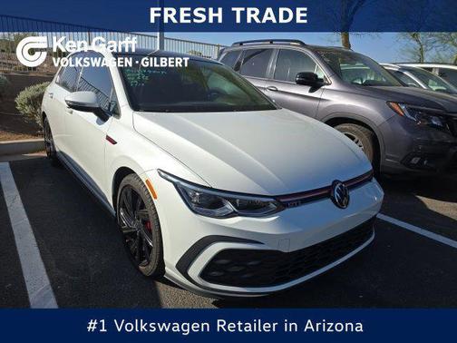 Opal White Pearl 2023 Volkswagen Golf GTI 2.0T SE DSG