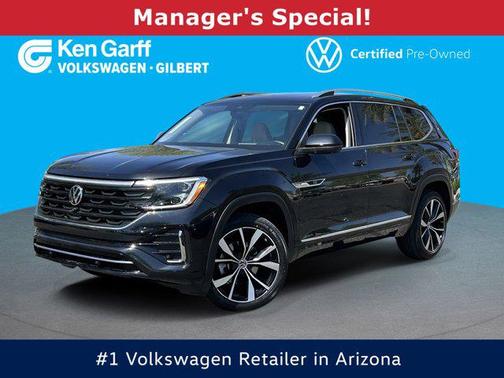 Deep Black Pearl 2024 Volkswagen Atlas 2.0T SEL Premium R-Line 4MOTION