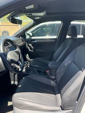 Opal White Pearl 2023 Volkswagen Tiguan 2.0T SE R-Line Black