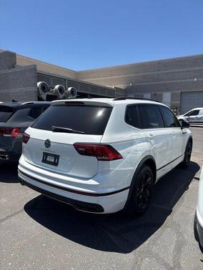 Opal White Pearl 2023 Volkswagen Tiguan 2.0T SE R-Line Black