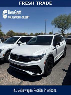 Opal White Pearl 2023 Volkswagen Tiguan 2.0T SE R-Line Black