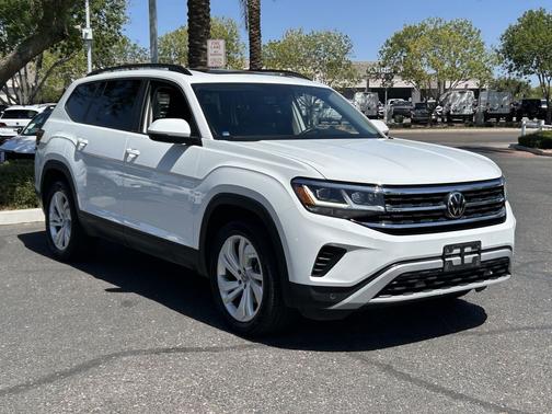 Pure White 2023 Volkswagen Atlas 3.6L SE w/Technology