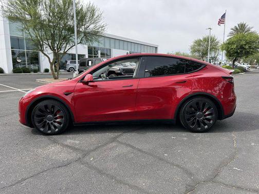 Red Multi-Coat 2020 Tesla Model Y Performance Dual Motor All-Wheel Drive