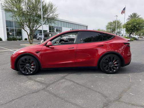 Red Multi-Coat 2020 Tesla Model Y Performance Dual Motor All-Wheel Drive