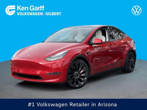Red Multi-Coat 2020 Tesla Model Y Performance Dual Motor All-Wheel Drive