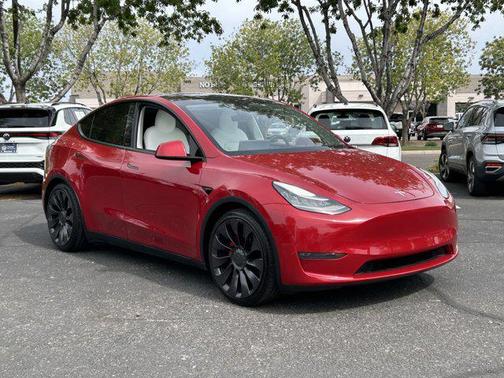 Red Multi-Coat 2020 Tesla Model Y Performance Dual Motor All-Wheel Drive
