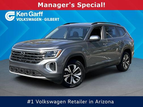 Platinum Gray Metallic 2024 Volkswagen Atlas 2.0T SE