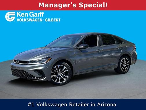 Platinum Gray Metallic 2025 Volkswagen Jetta 1.5T Sport Sedan