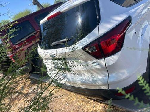 White Platinum Metallic Tri-Coat 2019 Ford Escape SE