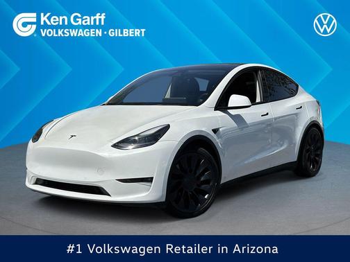 Pearl White Multi-Coat 2022 Tesla Model Y Performance Dual Motor All-Wheel Drive