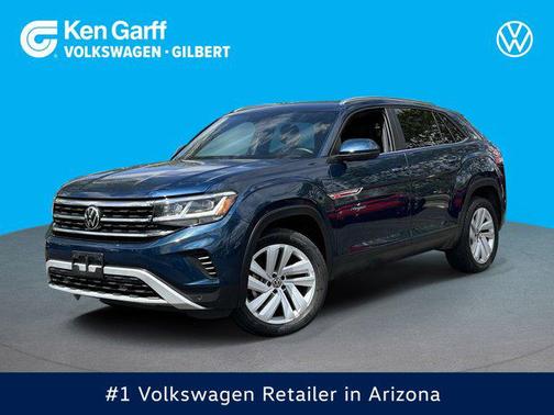 Blue Metallic 2023 Volkswagen Atlas Cross Sport 3.6L V6 SE w/Technology
