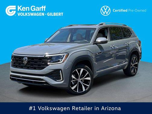 Pure Gray 2025 Volkswagen Atlas 2.0T SEL Premium R-Line 4MOTION