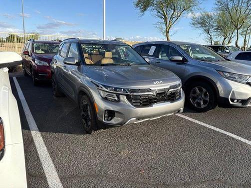 Steel Gray 2024 Kia Seltos SX Turbo