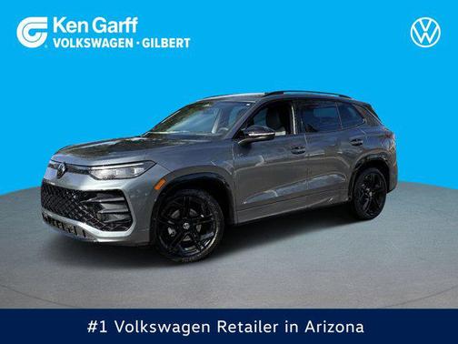 Platinum Gray Metallic 2026 Volkswagen Tiguan 2.0T SE R-Line Black