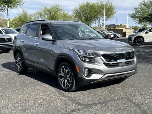 Steel Gray 2022 Kia Seltos SX Turbo