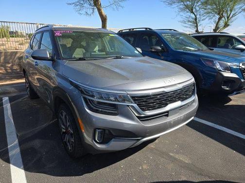 Steel Gray 2022 Kia Seltos SX Turbo