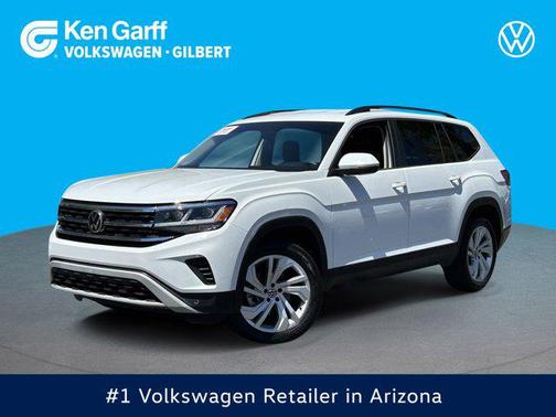 Pure White 2023 Volkswagen Atlas 3.6L SE w/Technology