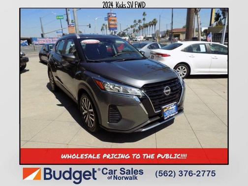 Gray 2024 Nissan Kicks SV