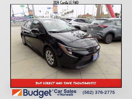 Midnight Black Metallic 2024 Toyota Corolla LE