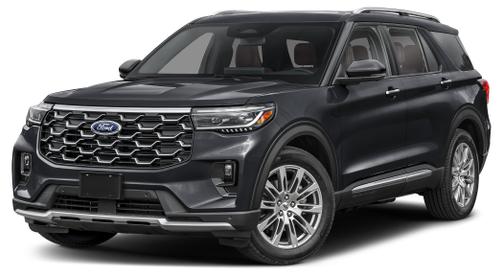 Agate Black Metallic 2025 Ford Explorer Platinum