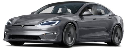 Silver 2022 Tesla Model S Plaid