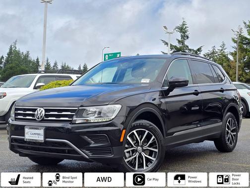 Deep Black Pearl 2021 Volkswagen Tiguan 2.0T SE 4MOTION