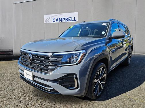 Pure Gray 2025 Volkswagen Atlas 2.0T SEL Premium R-Line 4MOTION