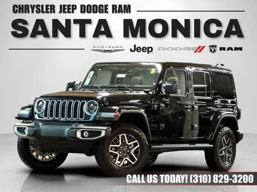 Black Clearcoat 2025 Jeep Wrangler 4-Door Sahara 4x4 SUV