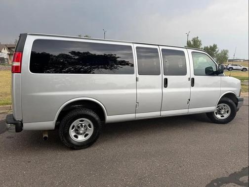 Silver 2018 Chevrolet Express 3500 LT