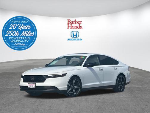 Platinum White Pearl 2023 Honda Accord Hybrid