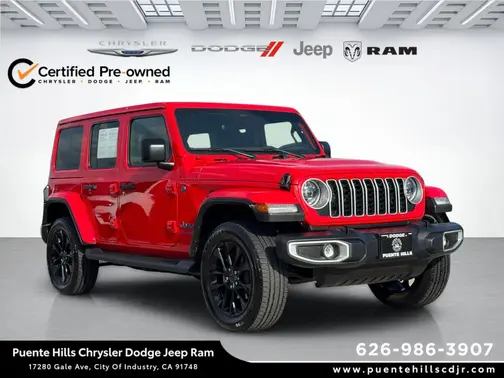 Firecracker Red Clearcoat 2025 Jeep Wrangler 4xe Sahara
