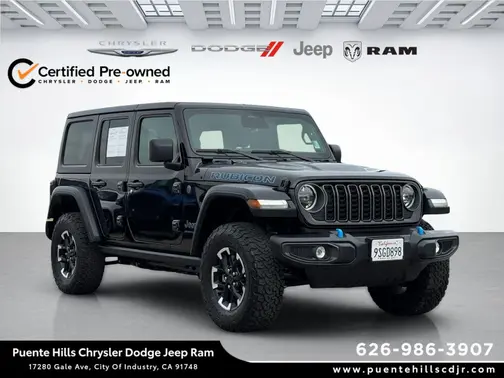 Black Clearcoat 2025 Jeep Wrangler 4xe Rubicon