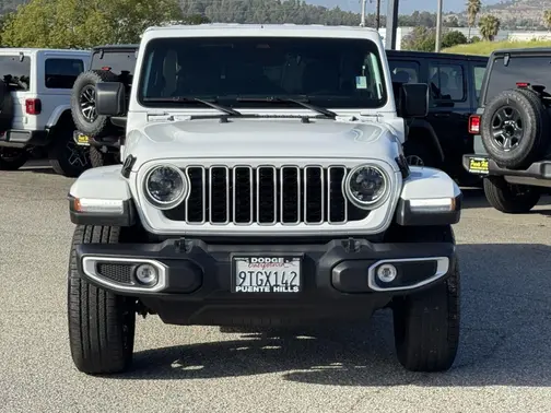 Bright White Clearcoat 2025 Jeep Wrangler 4xe Sahara