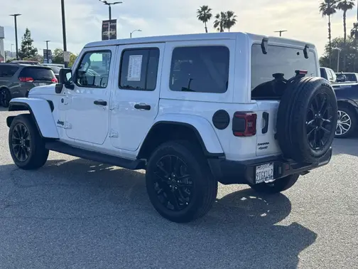 Bright White Clearcoat 2025 Jeep Wrangler 4xe Sahara