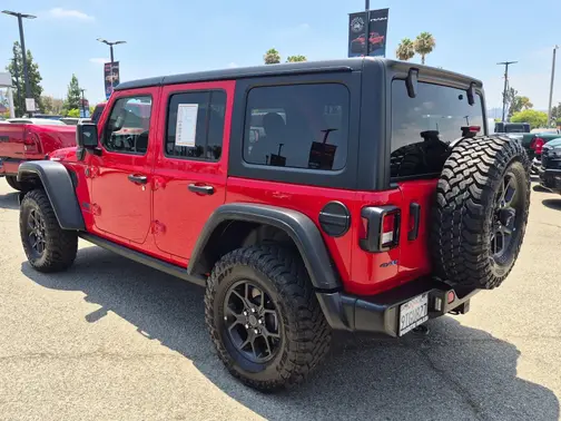 Firecracker Red Clearcoat 2025 Jeep Wrangler 4xe Willys