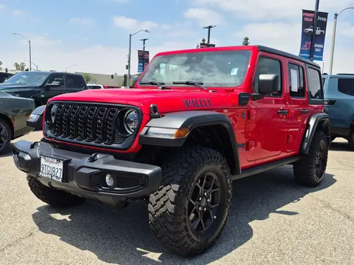 Firecracker Red Clearcoat 2025 Jeep Wrangler 4xe Willys
