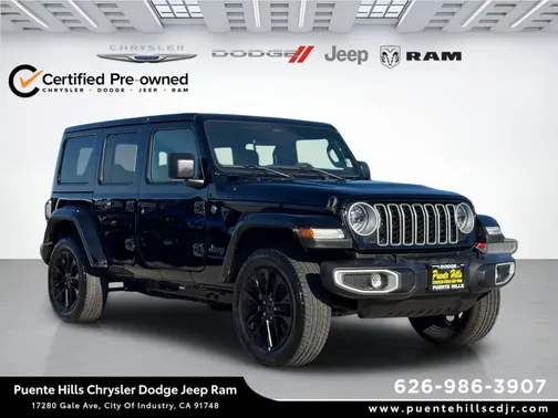 Black Clearcoat 2025 Jeep Wrangler 4xe Sahara