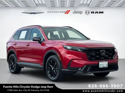 Radiant Red Metallic 2025 Honda CR-V Hybrid Sport