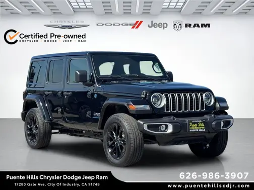Black Clearcoat 2025 Jeep Wrangler 4xe Sahara