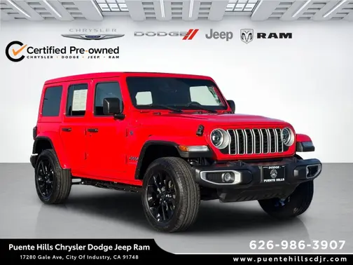 Firecracker Red Clearcoat 2025 Jeep Wrangler 4xe Sahara