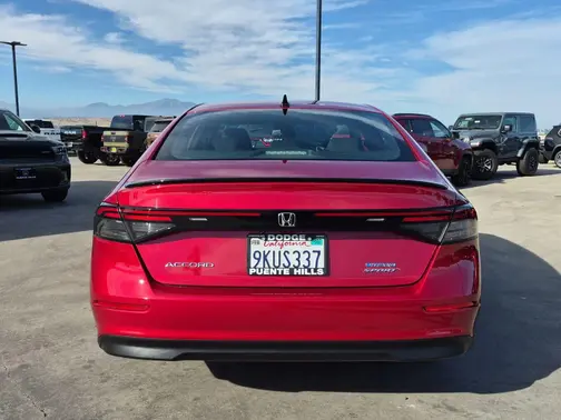 Radiant Red Metallic 2024 Honda Accord Hybrid Sport