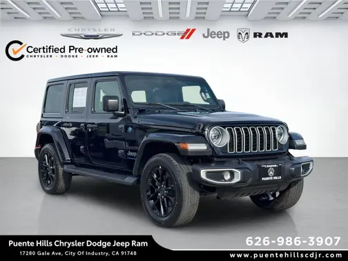 Black Clearcoat 2025 Jeep Wrangler 4xe Sahara