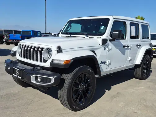 Bright White Clearcoat 2025 Jeep Wrangler 4xe Sahara