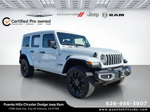 Bright White Clearcoat 2025 Jeep Wrangler 4xe Sahara