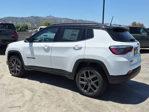 Bright White Clear-Coat Exterior Paint 2026 Jeep Compass Limited Altitude