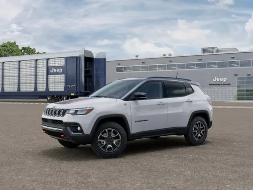 Bright White Clear-Coat Exterior Paint 2026 Jeep Compass Trailhawk